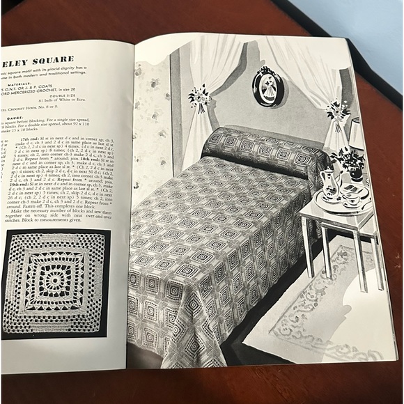 Spool Cotton Crochet Books 1940s Learn 170 Bedspreads 151 Pineapple Doilies 230 - Picture 14 of 16